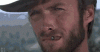 Eastwood to cartoon suspicious looks.gif