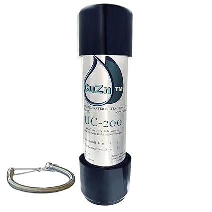 CuZn UC-200 Under Counter Water Filter - 50K Ultra High Capacity - Made in USA