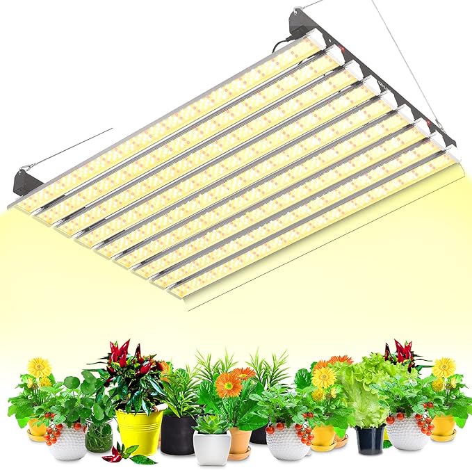 SZHLUX 6000W LED Grow Light 5×7ft Coverage Full Spectrum 660nm 730nm IR Growing Lamp for Indoor Plants, High Output Plant Lights for Hydroponic Seeding Veg and Bloom Greenhouse Growing Light Fixtures