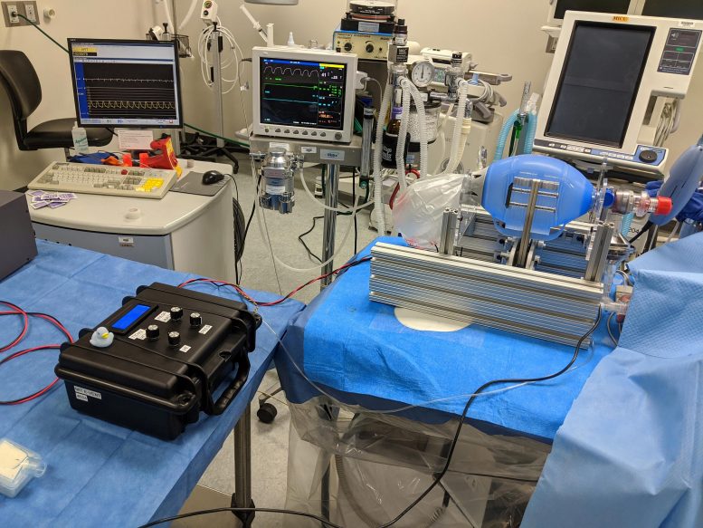 MIT Ventilator Test Setup