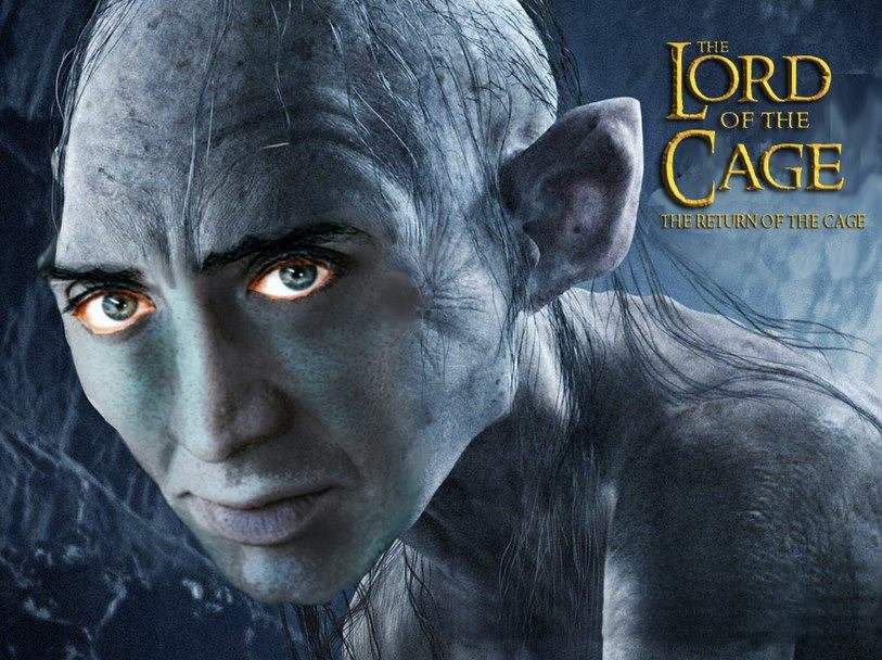 21 Nic Cage Face Swaps That Will Keep You Up at Night | Lord of the rings,  The hobbit, Hobbit films